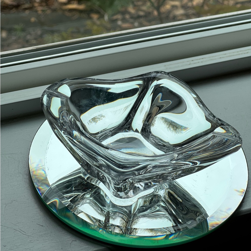 Vintage Daum France Crystal Mini Indivodual Ashtray